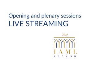 Live streaming of the opening and plenary sessions